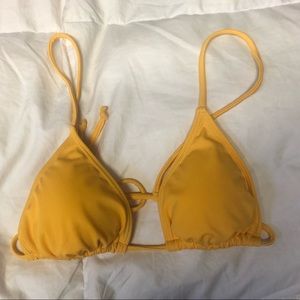 yellow bathing suit top
